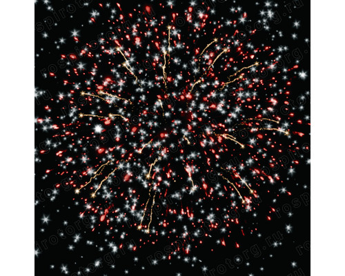 Фейерверк РС6672 Нашествие Дедов Морозов 0,8 х 113 залпов Русская пиротехника